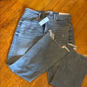 LOFT High Waist Flare Crop jeans